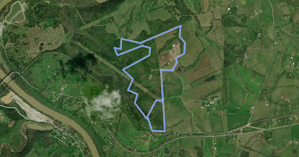 Маршрут Green Trail на спутниковом снимке