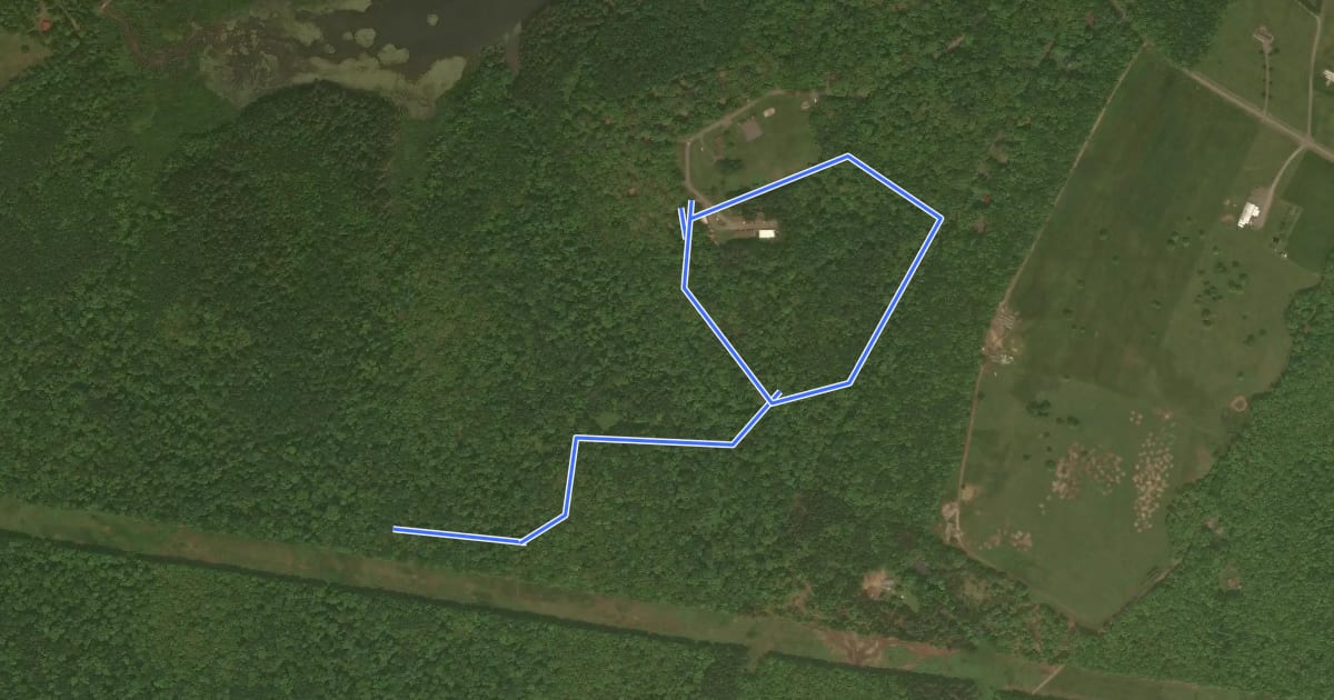Маршрут Green Trail на спутниковом снимке