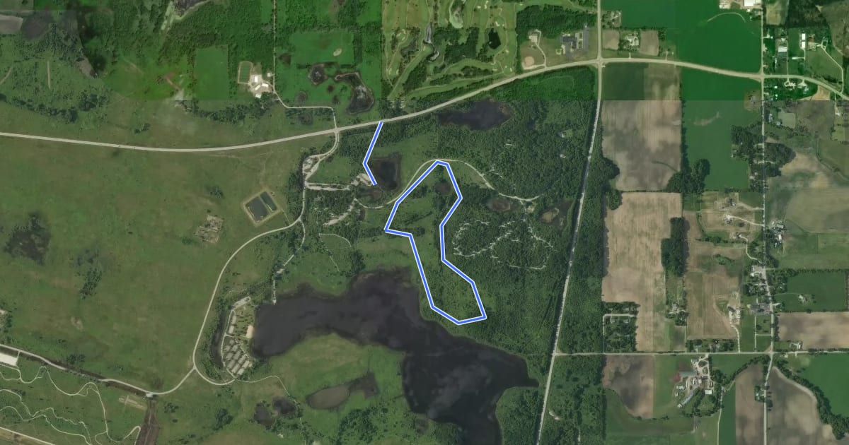 Маршрут Green Trail на спутниковом снимке