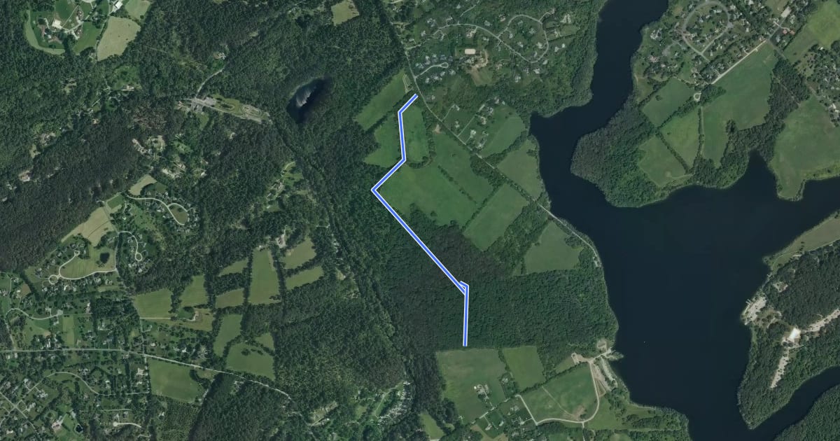 Маршрут Green Trail на спутниковом снимке