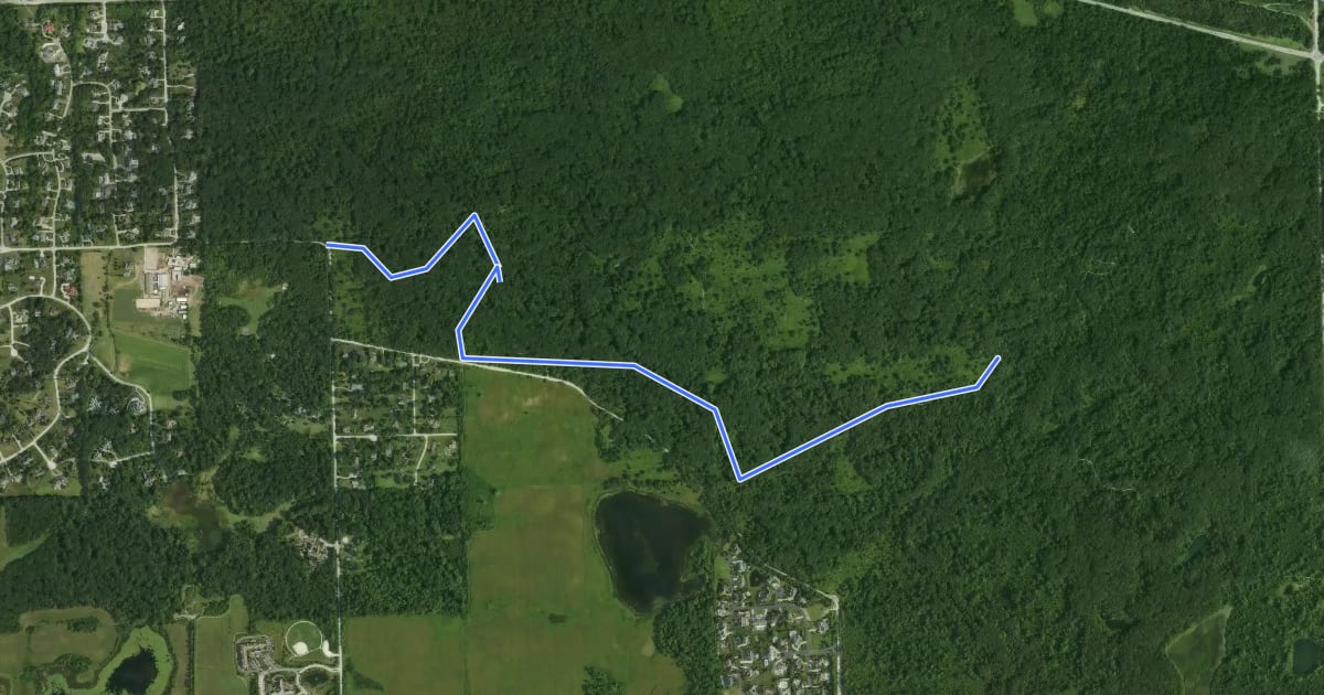 Маршрут Green Trail на спутниковом снимке