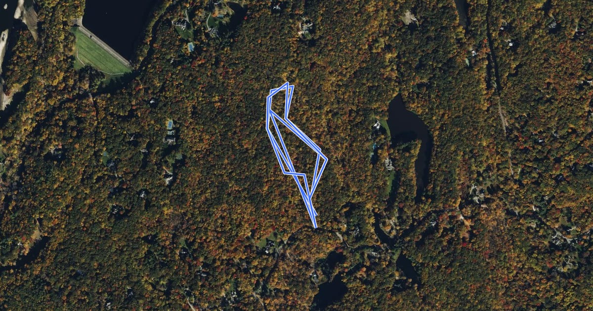 Маршрут Green Trail на спутниковом снимке