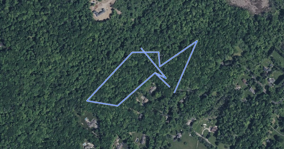 Маршрут Greendell Ridge Preserve  Loop на спутниковом снимке