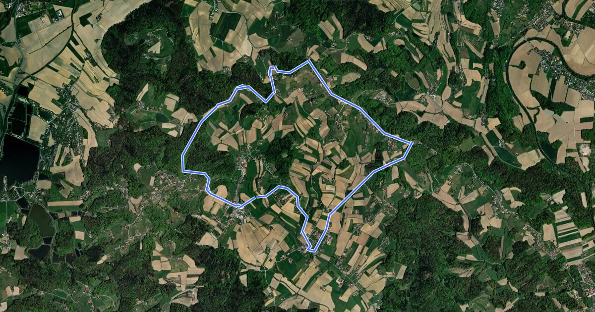 Маршрут Greibrunnweg на спутниковом снимке