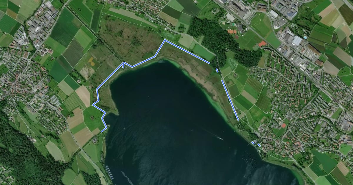 Маршрут Greifensee - Fällanden Rohr на спутниковом снимке