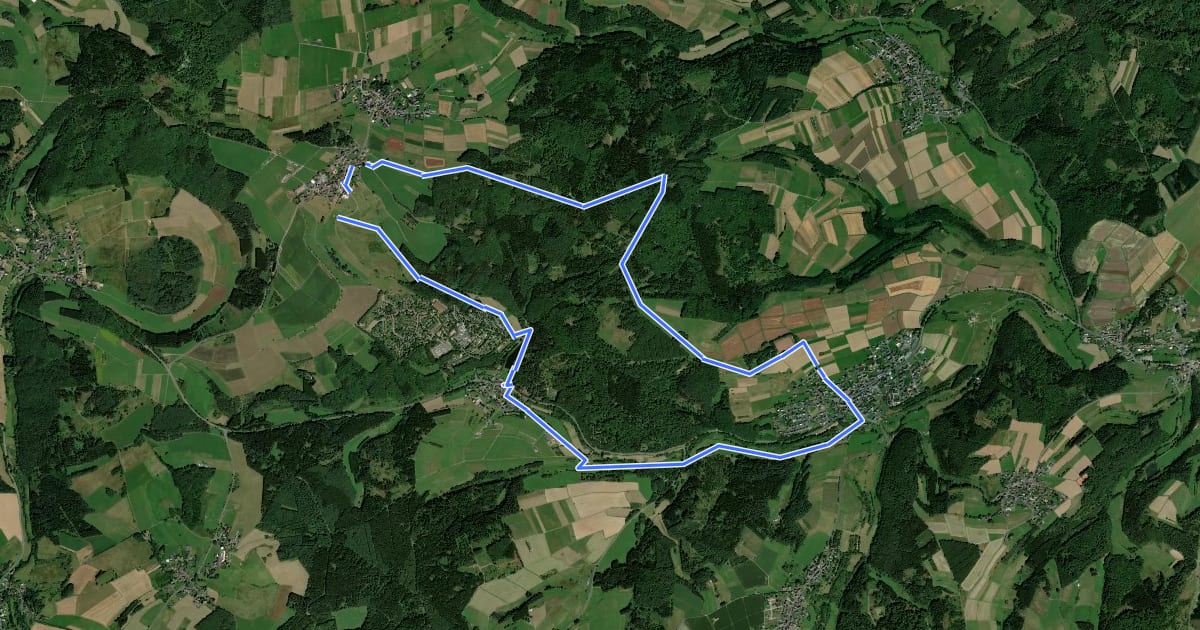 Маршрут Grenzen, Galgen und Geschichte - Themenrundweg Geschichtsstraße на спутниковом снимке
