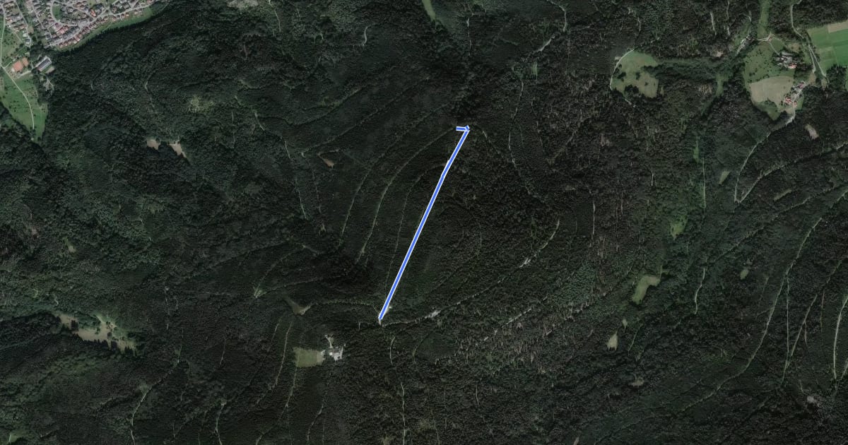 Маршрут Grenzertparkplatz - Großes Loch на спутниковом снимке