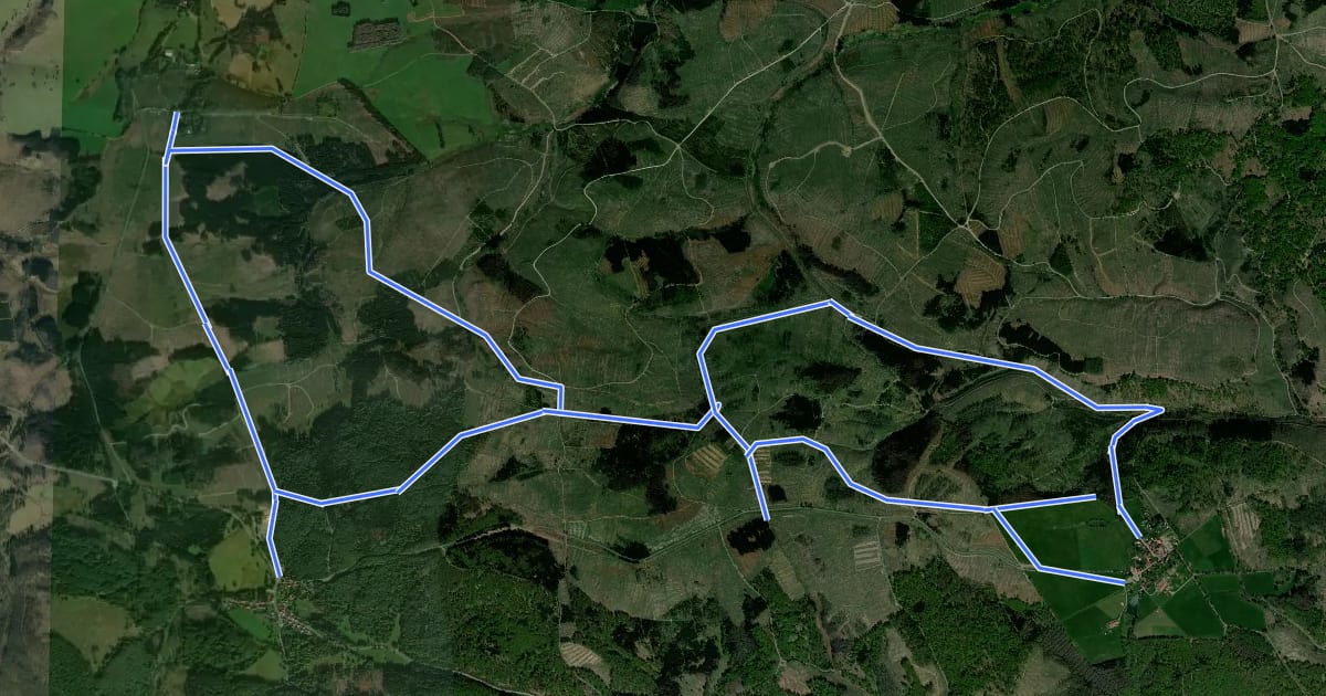 Маршрут Grenzloipe Teil 2 - Rothesütte-Sophienhof-Benneckenstein на спутниковом снимке
