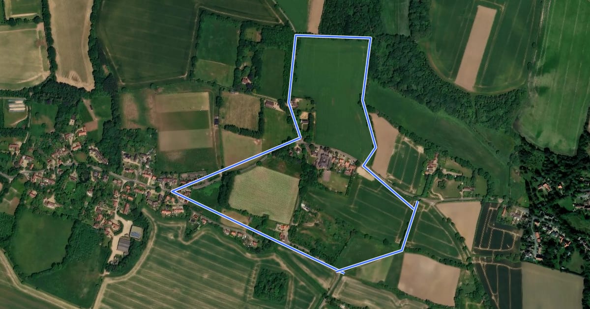Маршрут Gresham Heritage Walk на спутниковом снимке