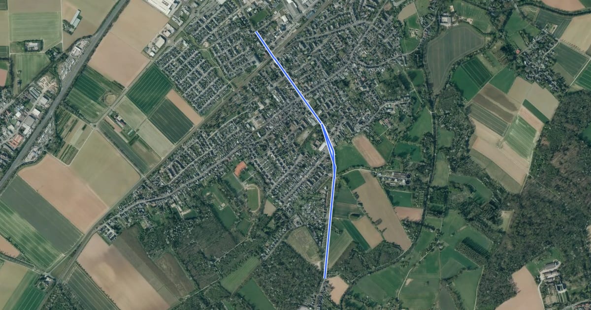 Маршрут Grevenbroich (12) - Grevenbroich (13) на спутниковом снимке