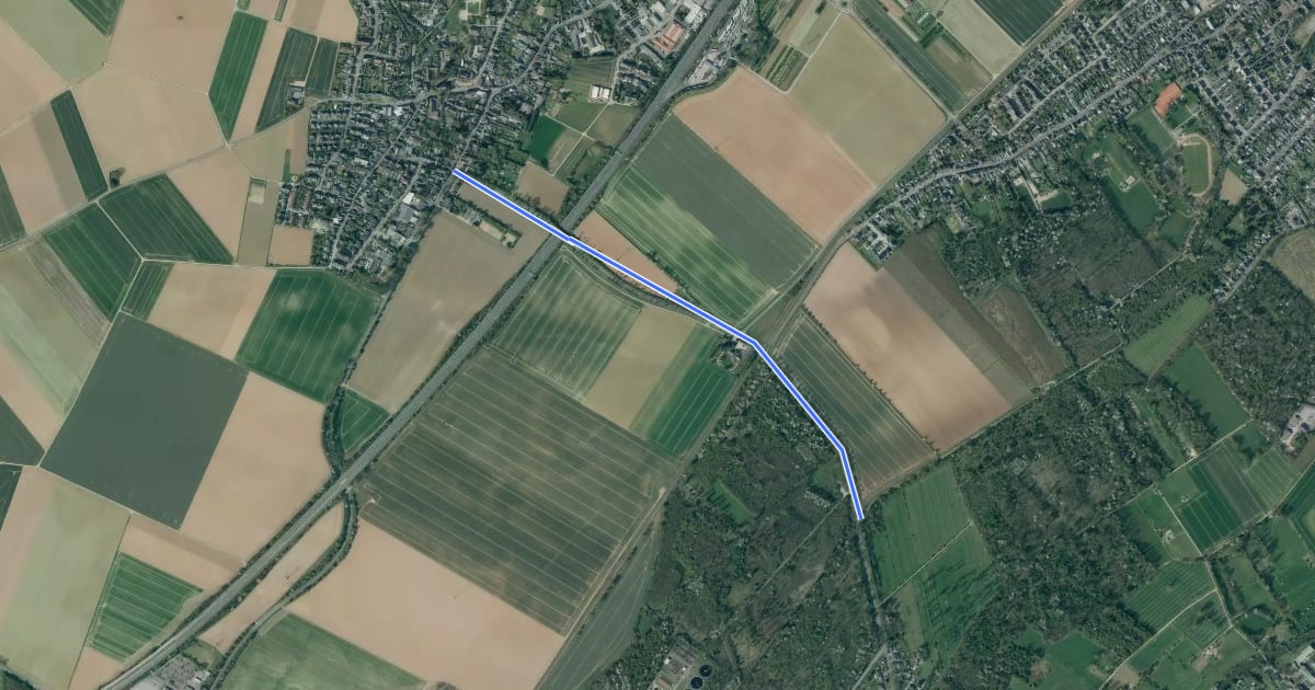 Маршрут Grevenbroich (15) - Grevenbroich (19) на спутниковом снимке