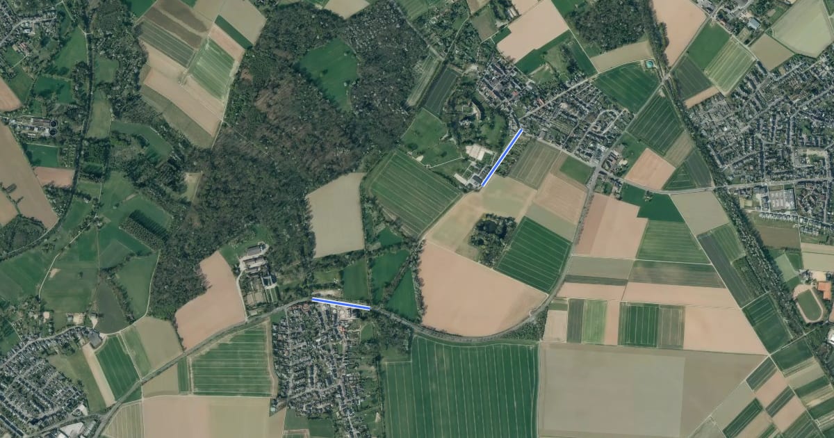 Маршрут Grevenbroich (31) - Grevenbroich (95) на спутниковом снимке