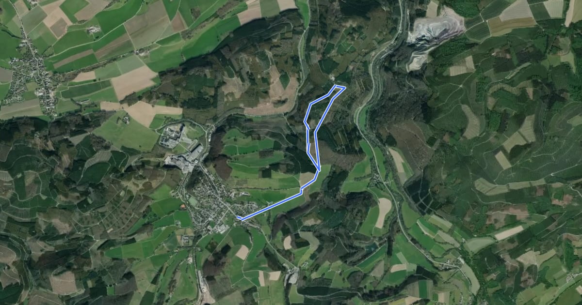Маршрут Grevenstein Rundweg G2 на спутниковом снимке