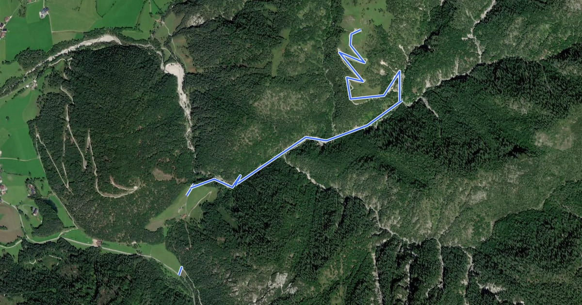 Маршрут Grieseltal-Schießlingalm на спутниковом снимке
