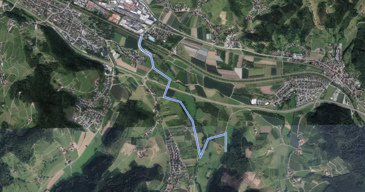 Маршрут Grimmersberg - Oberkirch Schwimmbad на спутниковом снимке