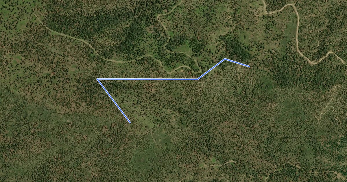 Маршрут Grindstone Connector Trail на спутниковом снимке