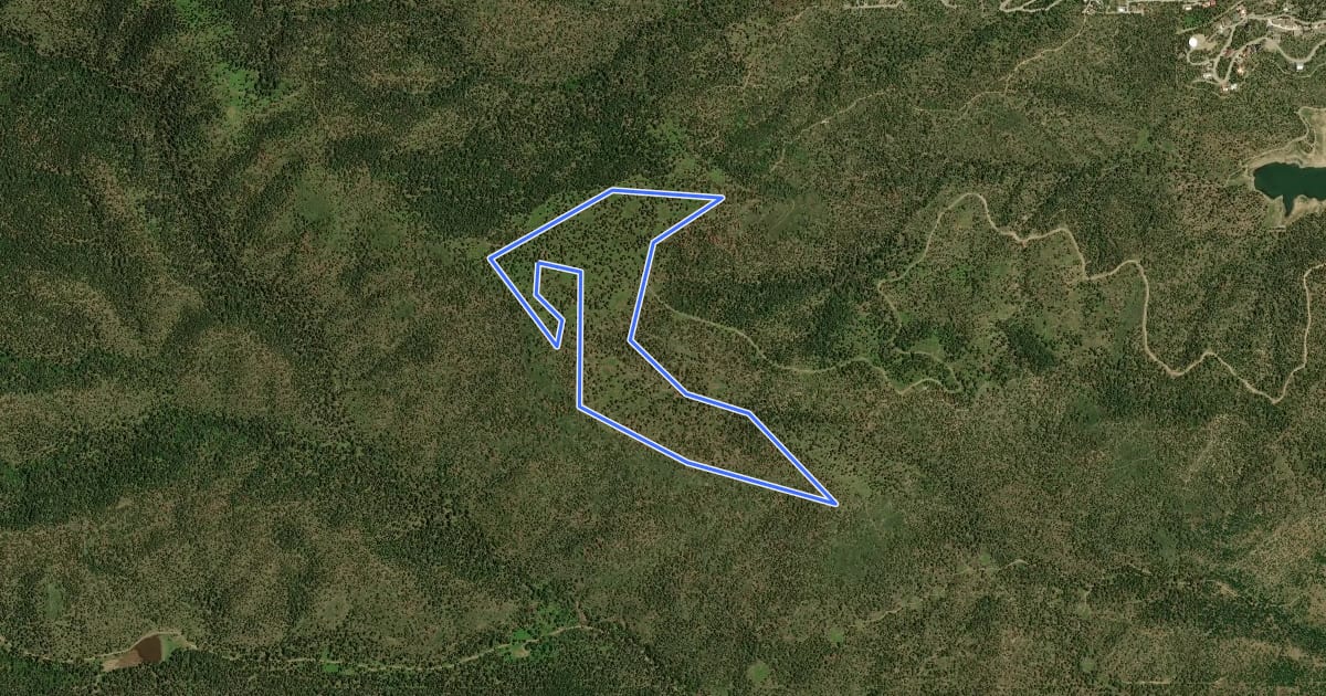 Маршрут Grindstone Mesa Loop на спутниковом снимке