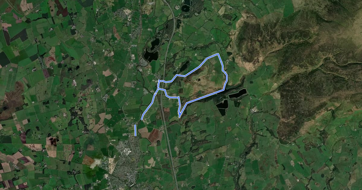 Маршрут Grizedale Valley and Scorton на спутниковом снимке