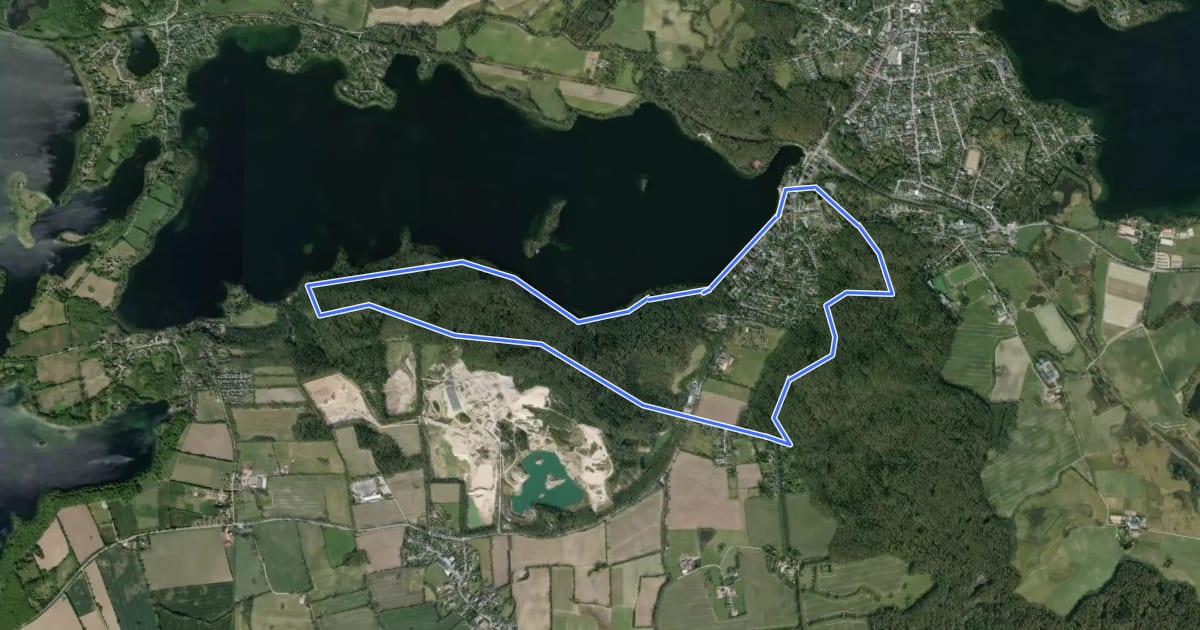 Маршрут Große Holm-Route на спутниковом снимке