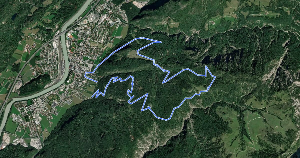 Маршрут Große Stadtberg-Runde на спутниковом снимке