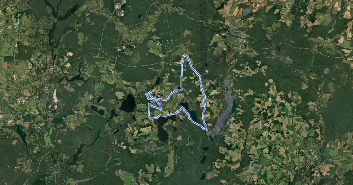 Маршрут Große Teufelstour на спутниковом снимке