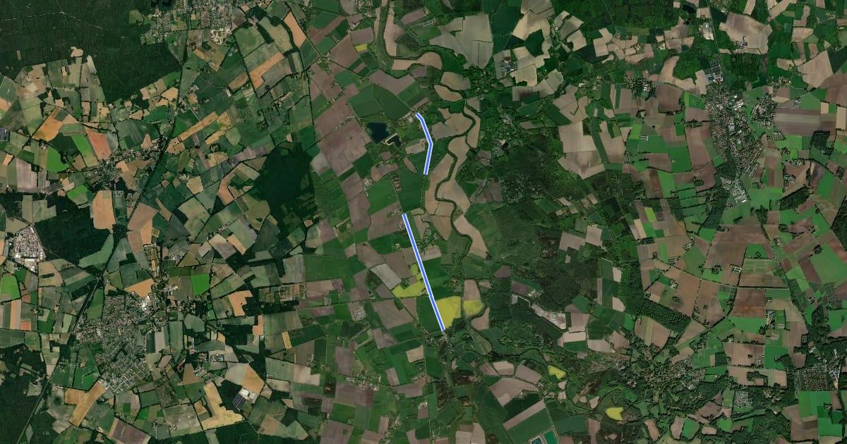 Маршрут Großenkneten (07) - Großenkneten (57) на спутниковом снимке