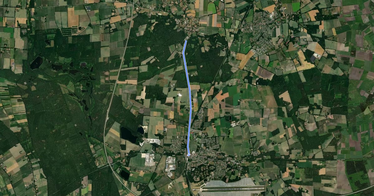 Маршрут Großenkneten (11) - Großenkneten (28) на спутниковом снимке