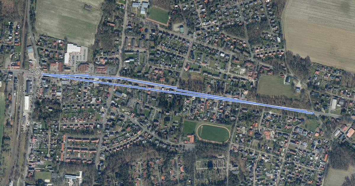 Маршрут Großenkneten (28) - Großenkneten (85) на спутниковом снимке