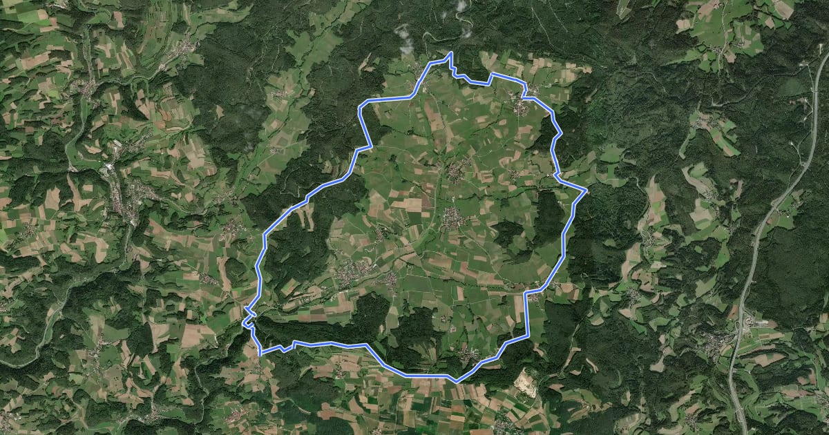 Маршрут Großer Ahorntalrundweg на спутниковом снимке