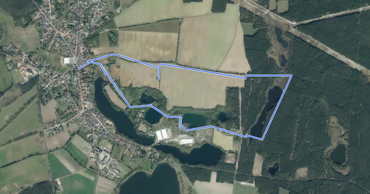 Маршрут Großer Gipswanderweg на спутниковом снимке