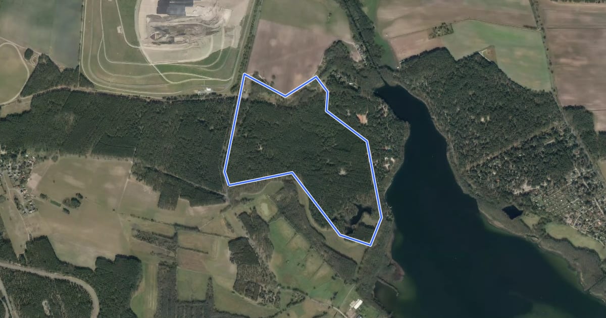 Маршрут Großer Haidchen-Rundweg на спутниковом снимке