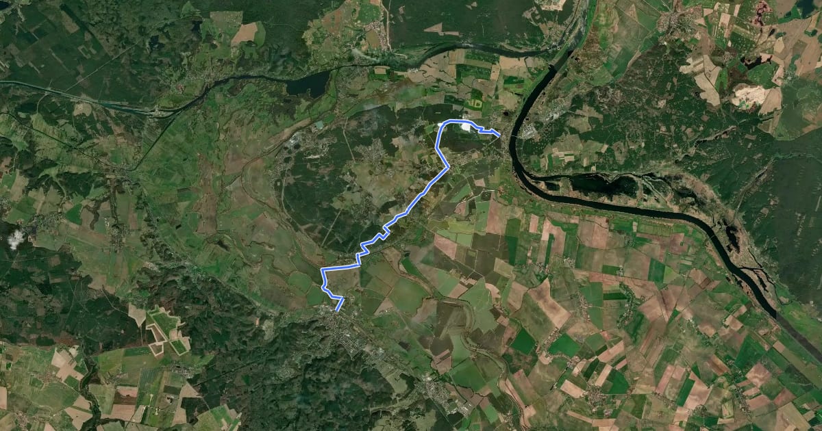 Маршрут Großer Inselweg на спутниковом снимке