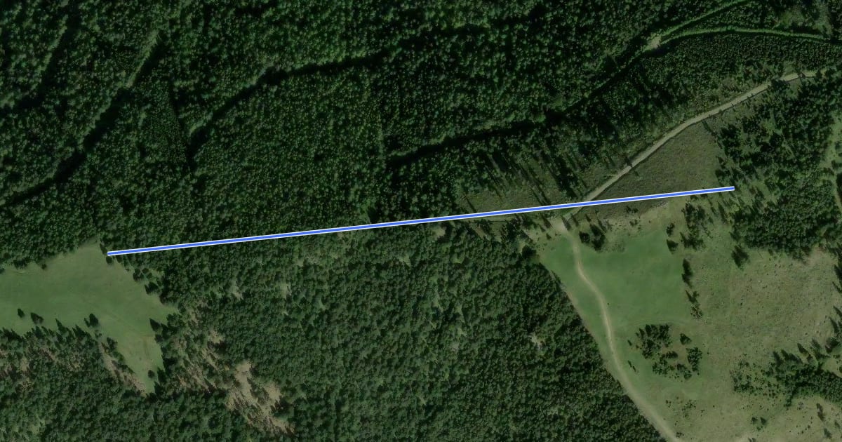 Маршрут Großer Otter - Wiese westlich на спутниковом снимке