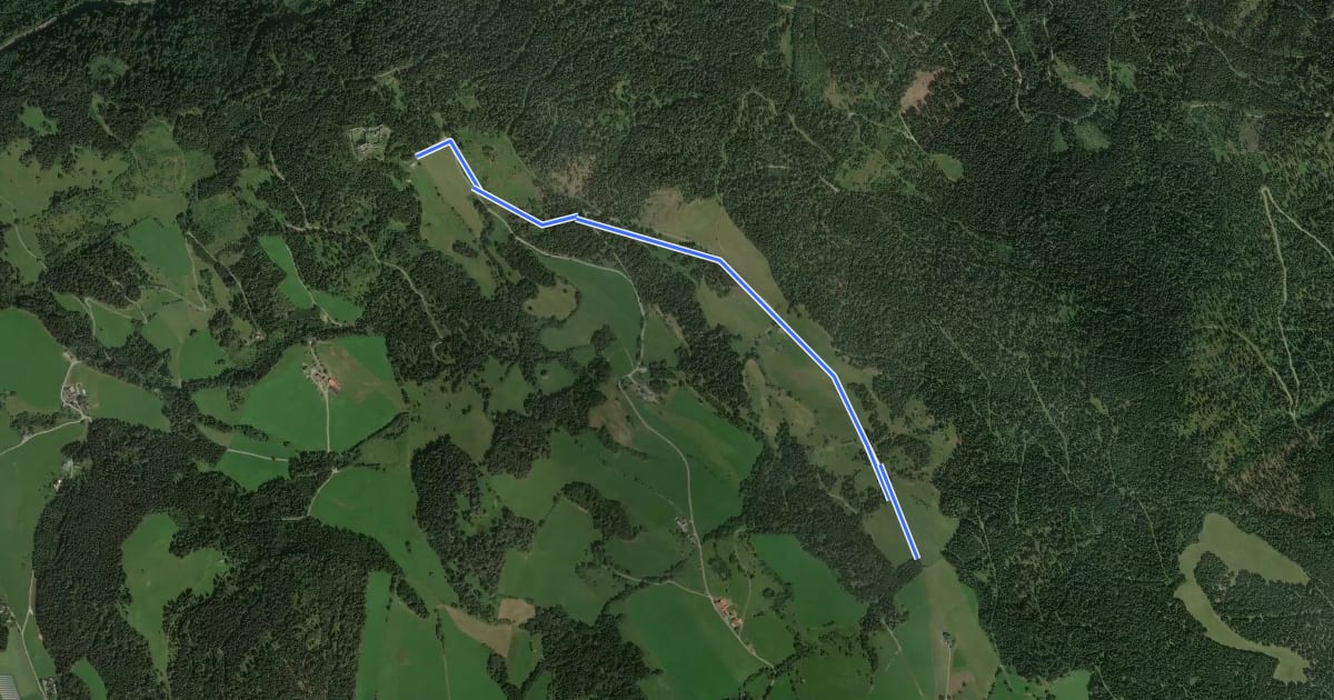 Маршрут Großer Panoramarundwanderweg на спутниковом снимке