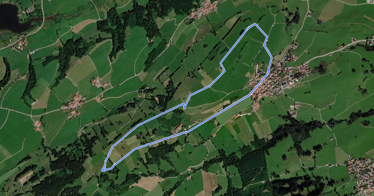 Маршрут Großer Panoramarundweg 4 на спутниковом снимке