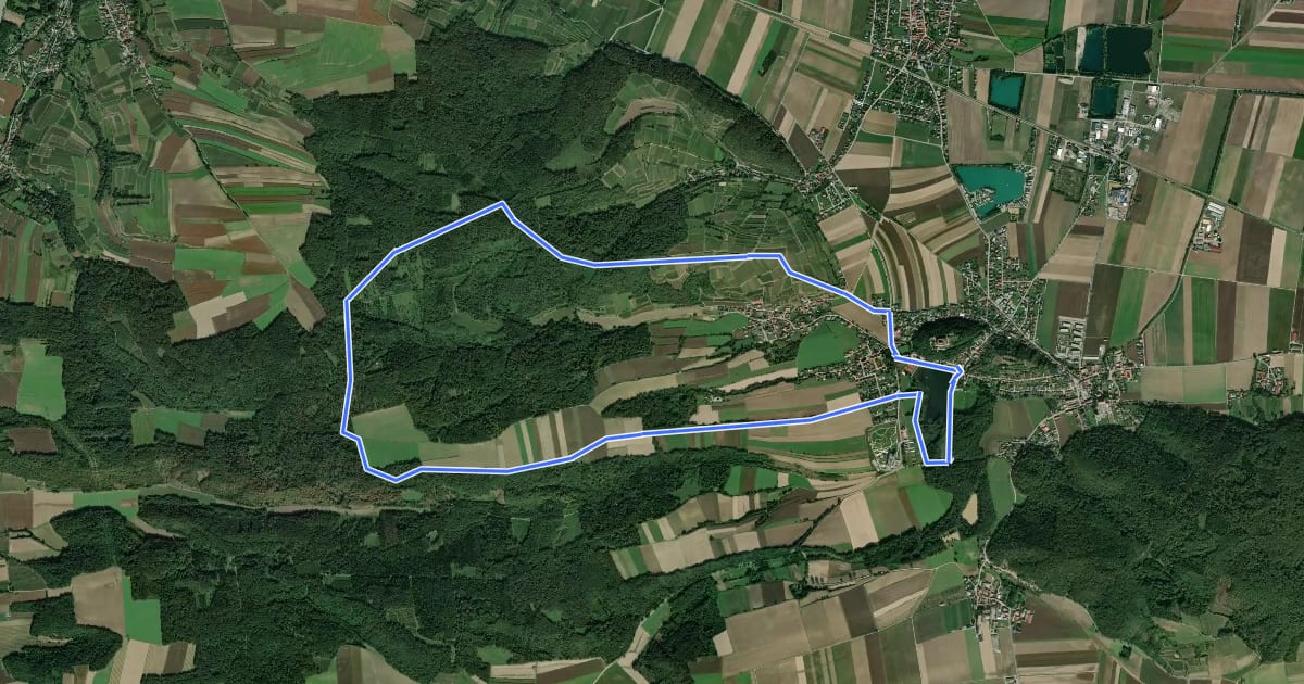 Маршрут Großer Rundwanderweg Sitzenberg - Seelackenberg на спутниковом снимке