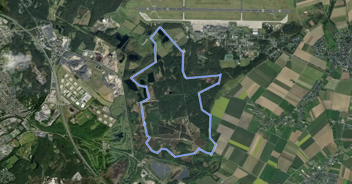Маршрут Großer Rundweg на спутниковом снимке