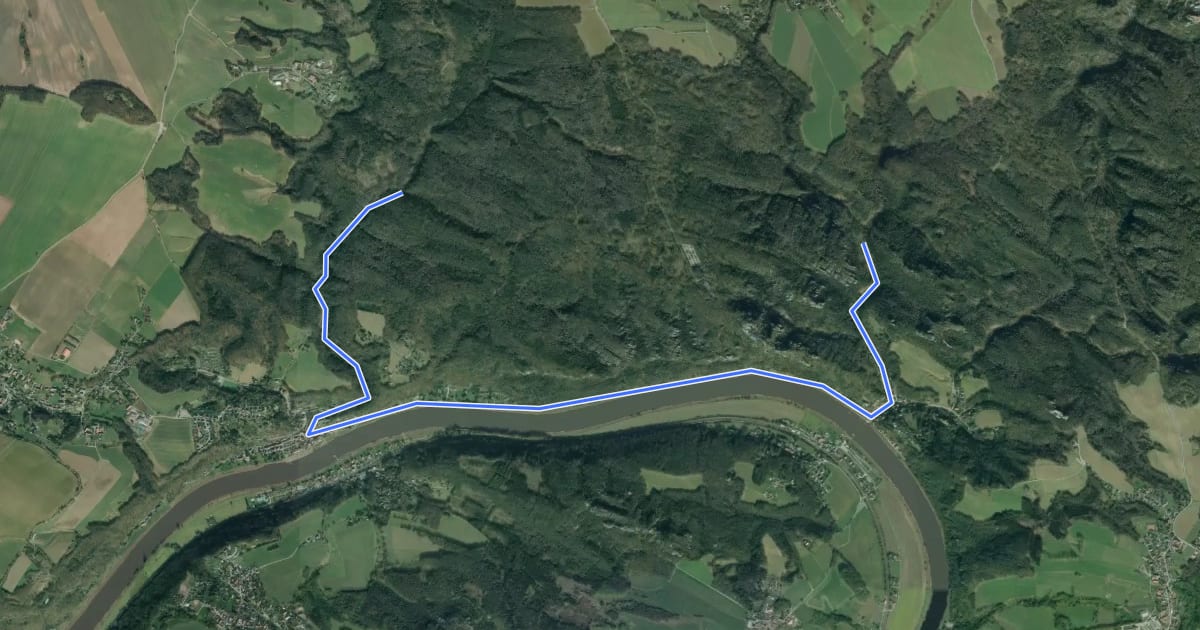 Маршрут Großer Rundweg на спутниковом снимке