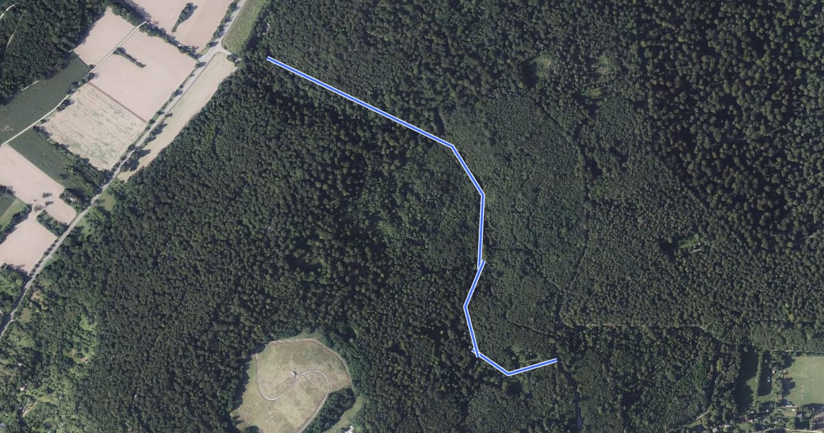 Маршрут Großer Wald - Bei Werrabronn на спутниковом снимке