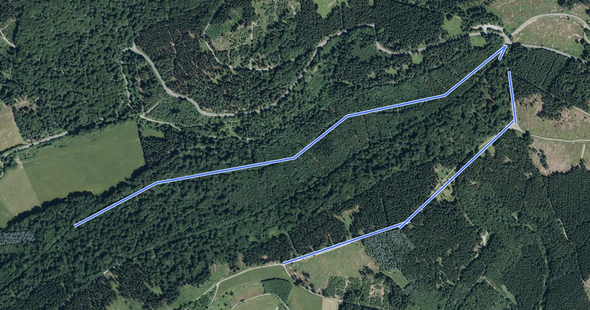 Маршрут Großes Bildchen Rundweg A7 на спутниковом снимке