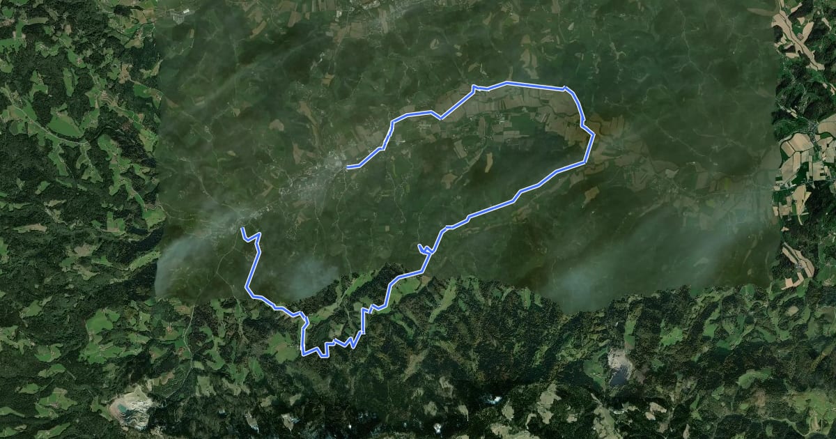Маршрут Großradltour на спутниковом снимке