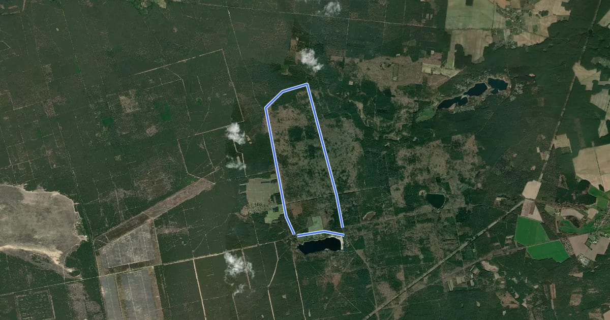 Маршрут Großsee Runde на спутниковом снимке