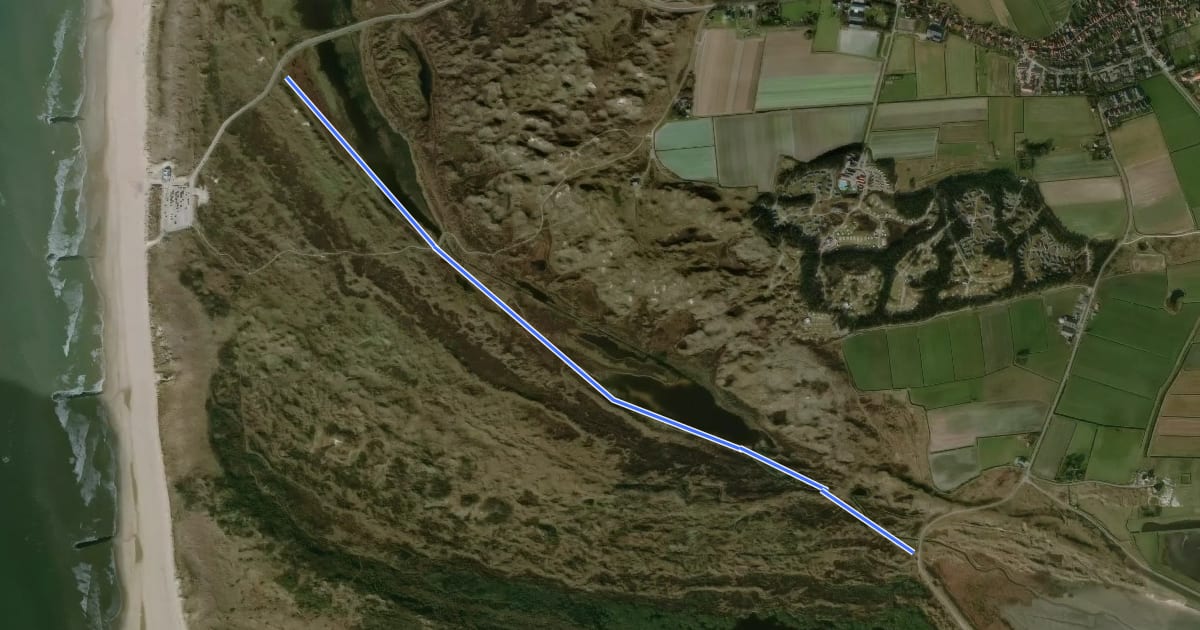 Маршрут Groene route Moksloot на спутниковом снимке