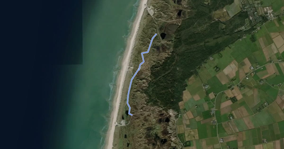 Маршрут Groene route paal 12-15 на спутниковом снимке
