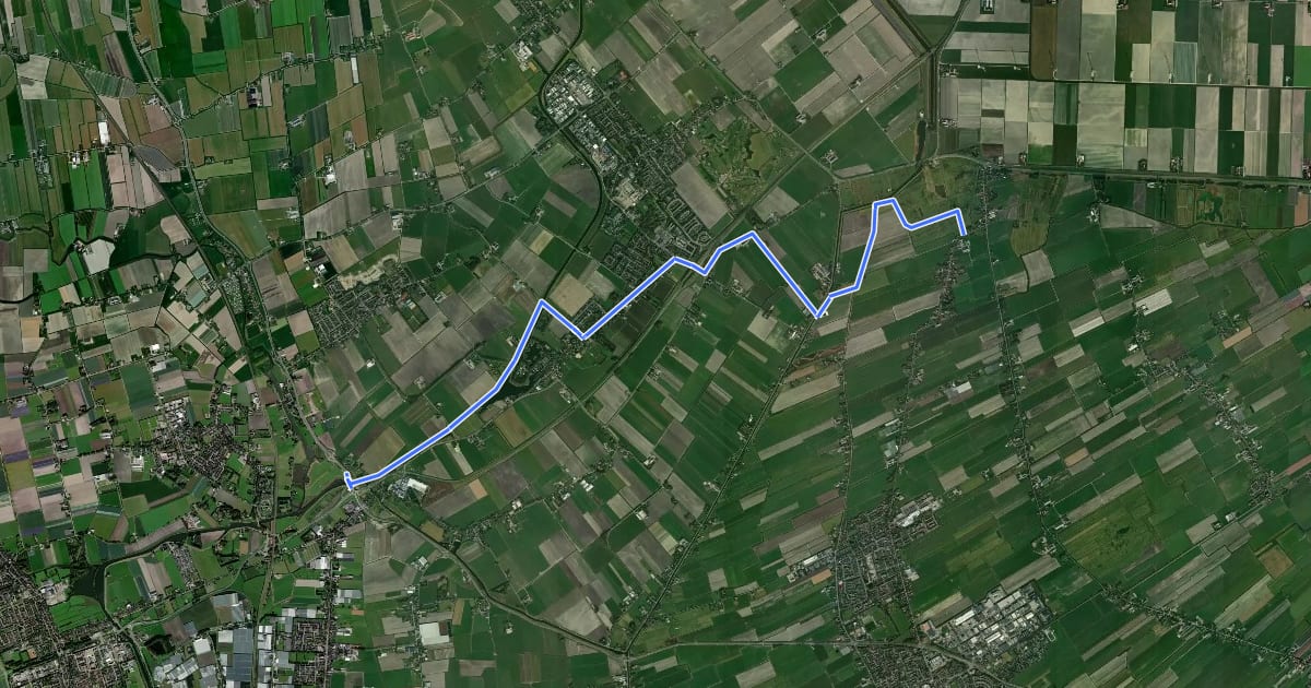 Маршрут Groot Frieslandpad - 04 на спутниковом снимке