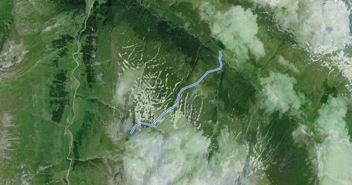 Маршрут Grosshorn на спутниковом снимке