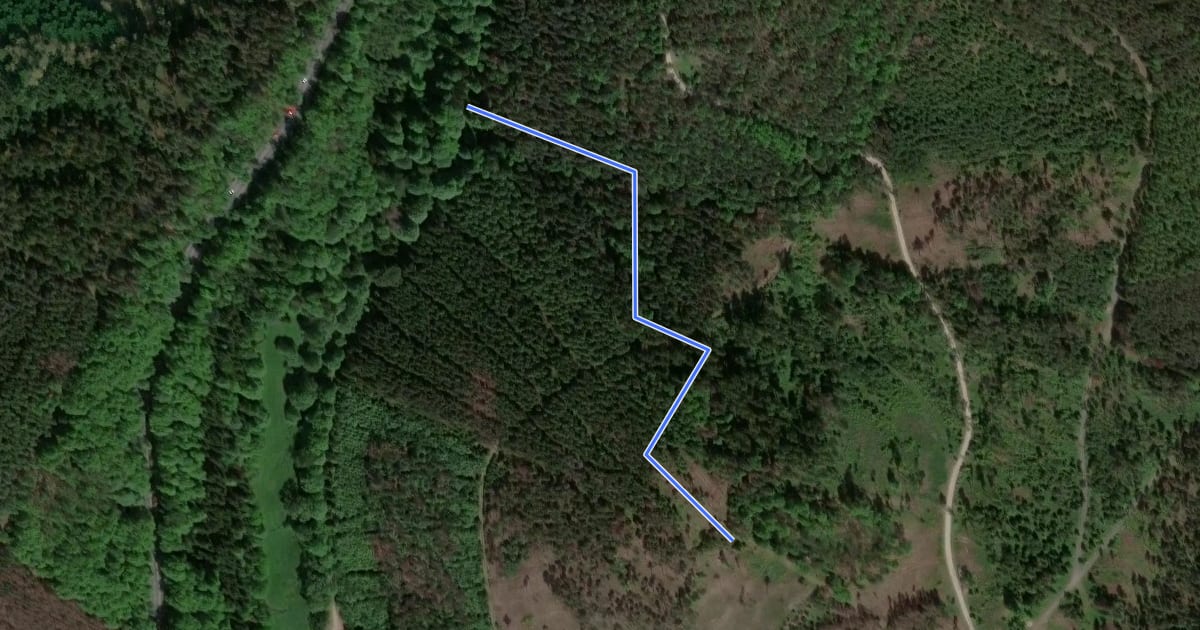 Маршрут Grottenduro на спутниковом снимке