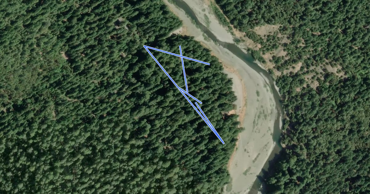 Маршрут Grove Nature Trail на спутниковом снимке