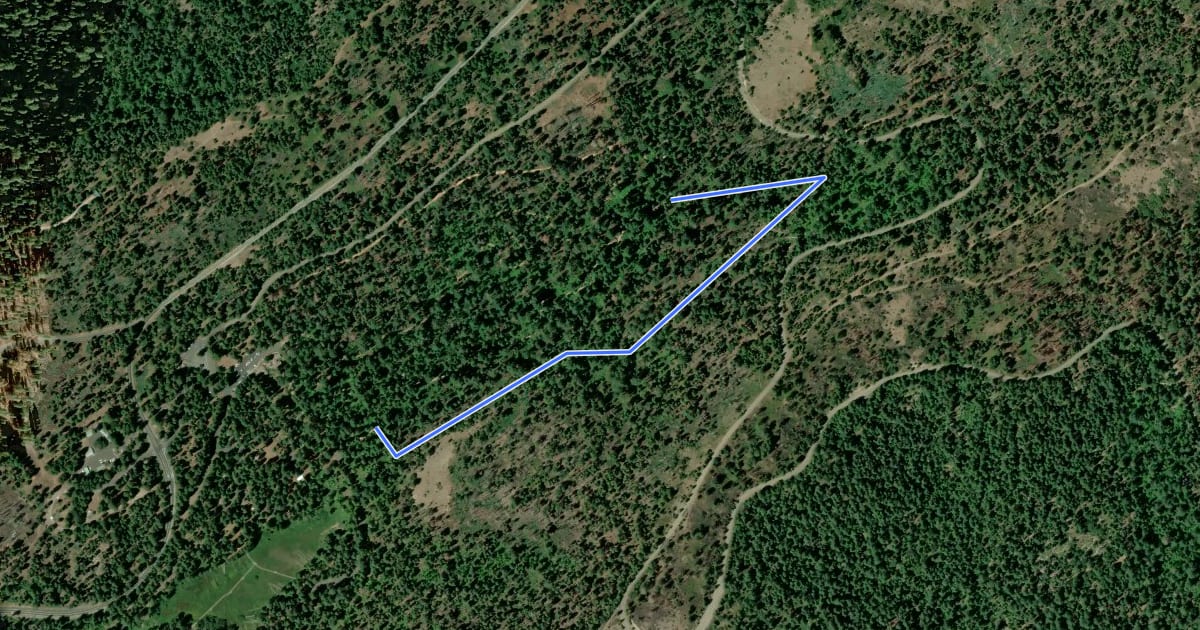 Маршрут Grove Overlook Trail на спутниковом снимке