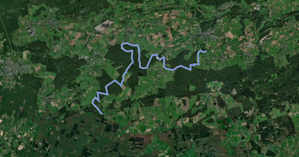 Маршрут GRP 124 Liaison 1 - Macquenoise на спутниковом снимке